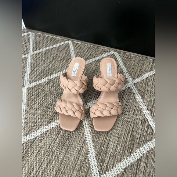 NWOT STEVEN by Steve Madden Braided Heeled Sandals - Picture 3 of 4